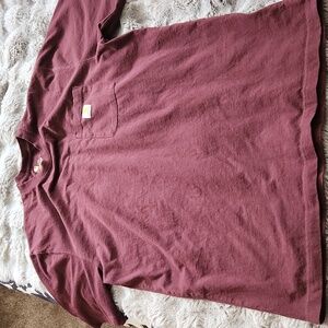 Carhartt, large, tall, burgundy